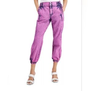 INC International Concepts Pink Washed Ankle Jeans